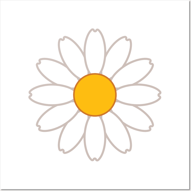 Daisy | Yellow | White Wall Art by Wintre2